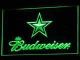 Dallas Cowboys Budweiser LED Neon Sign USB - Green - TheLedHeroes