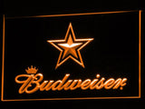 Dallas Cowboys Budweiser LED Neon Sign USB - Orange - TheLedHeroes