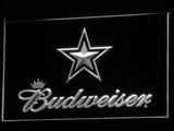 Dallas Cowboys Budweiser LED Neon Sign USB - White - TheLedHeroes