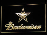 Dallas Cowboys Budweiser LED Neon Sign USB - Yellow - TheLedHeroes