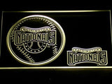 Washington Nationals (2) LED Neon Sign USB - Yellow - TheLedHeroes