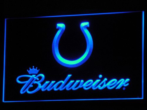 Indianapolis Colts Budweiser LED Sign - Blue - TheLedHeroes