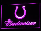 Indianapolis Colts Budweiser LED Neon Sign Electrical - Purple - TheLedHeroes