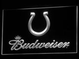 Indianapolis Colts Budweiser LED Neon Sign USB - White - TheLedHeroes