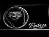 San Diego Padres (3) LED Neon Sign Electrical - White - TheLedHeroes