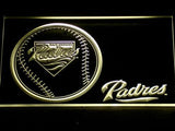 San Diego Padres (3) LED Neon Sign Electrical - Yellow - TheLedHeroes