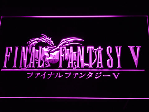 FREE Final Fantasy V LED Sign - Purple - TheLedHeroes