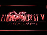 Final Fantasy V LED Neon Sign Electrical - Red - TheLedHeroes