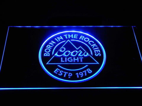 Coors Light (2) LED Neon Sign USB - Blue - TheLedHeroes