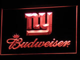 New York Giants Budweiser LED Neon Sign Electrical - Red - TheLedHeroes