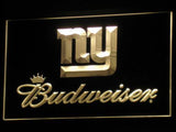 New York Giants Budweiser LED Neon Sign Electrical - Yellow - TheLedHeroes