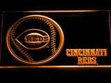 Cincinnati Reds (2) LED Neon Sign Electrical - Orange - TheLedHeroes