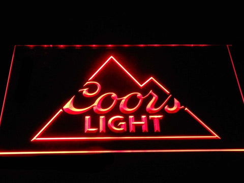 Coors Light (4) LED Neon Sign USB - Blue - TheLedHeroes
