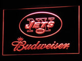 New York Jets Budweiser LED Neon Sign USB - Red - TheLedHeroes