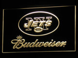 New York Jets Budweiser LED Neon Sign Electrical - Yellow - TheLedHeroes