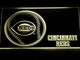 Cincinnati Reds (2) LED Neon Sign Electrical - Yellow - TheLedHeroes