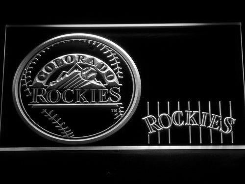 Colorado Rockies (2) LED Neon Sign USB - White - TheLedHeroes