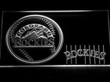 Colorado Rockies (2) LED Neon Sign USB - White - TheLedHeroes