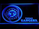 Texas Rangers (2) LED Neon Sign Electrical - Blue - TheLedHeroes