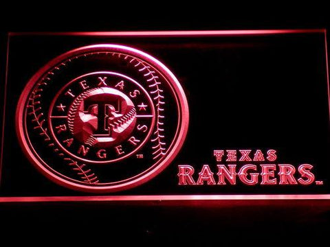 Texas Rangers (2) LED Neon Sign Electrical - Red - TheLedHeroes