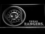 Texas Rangers (2) LED Neon Sign USB - White - TheLedHeroes
