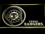 Texas Rangers (2) LED Neon Sign USB - Yellow - TheLedHeroes