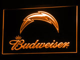 San Diego Chargers Budweiser LED Neon Sign Electrical - Orange - TheLedHeroes