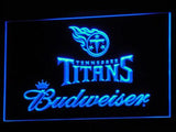 Tennessee Titans Budweiser LED Neon Sign USB - Blue - TheLedHeroes