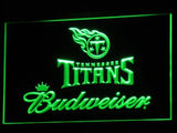 Tennessee Titans Budweiser LED Neon Sign USB - Green - TheLedHeroes