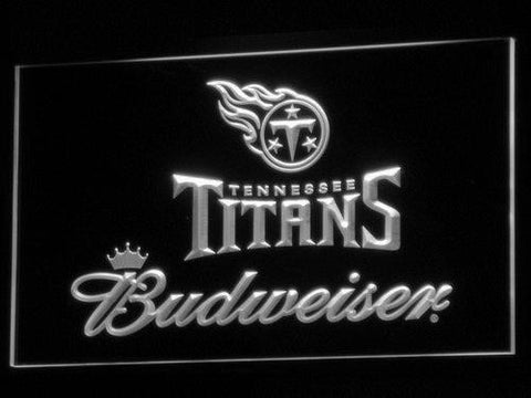 Tennessee Titans Budweiser LED Neon Sign Electrical - White - TheLedHeroes
