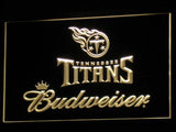Tennessee Titans Budweiser LED Neon Sign Electrical - Yellow - TheLedHeroes