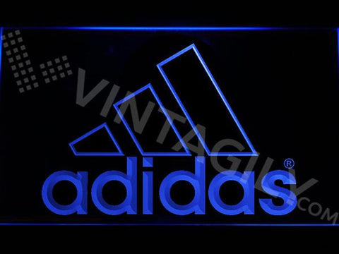 Adidas LED Neon Sign Electrical - Blue - TheLedHeroes