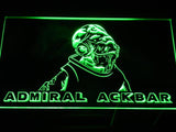Star Wars Admiral Ackbar LED Neon Sign USB - Green - TheLedHeroes