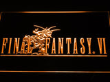 Final Fantasy VI LED Neon Sign Electrical - Orange - TheLedHeroes