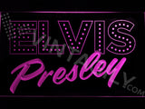 Elvis Presley 2 LED Sign - Purple - TheLedHeroes