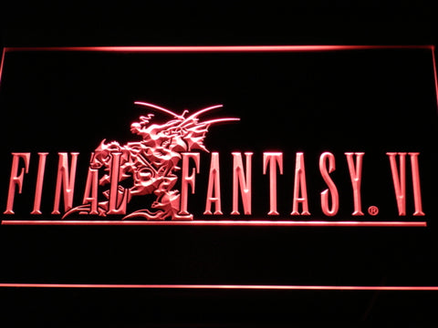 FREE Final Fantasy VI LED Sign - Red - TheLedHeroes