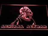 Star Wars Admiral Ackbar LED Neon Sign USB - Red - TheLedHeroes