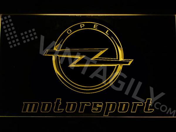 Opel Motorsport LED Neon Sign USB - Yellow - TheLedHeroes