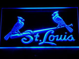 St. Louis Cardinals (3) LED Neon Sign USB - Blue - TheLedHeroes