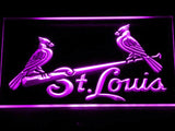 St. Louis Cardinals (3) LED Neon Sign USB - Purple - TheLedHeroes