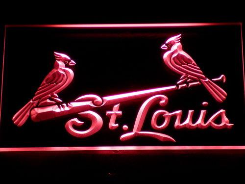 St. Louis Cardinals (3) LED Neon Sign USB - Red - TheLedHeroes