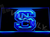 NC State Wolfpack LED Neon Sign Electrical - Blue - TheLedHeroes