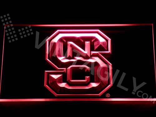 NC State Wolfpack LED Neon Sign Electrical - Red - TheLedHeroes