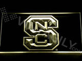 NC State Wolfpack LED Neon Sign Electrical - Yellow - TheLedHeroes