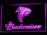 Atlanta Falcons Budweiser LED Neon Sign Electrical - Purple - TheLedHeroes