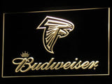 Atlanta Falcons Budweiser LED Neon Sign Electrical - Yellow - TheLedHeroes