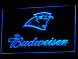 Carolina Panthers Budweiser LED Neon Sign USB - Blue - TheLedHeroes