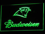 Carolina Panthers Budweiser LED Neon Sign USB - Green - TheLedHeroes
