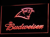 Carolina Panthers Budweiser LED Neon Sign USB - Red - TheLedHeroes
