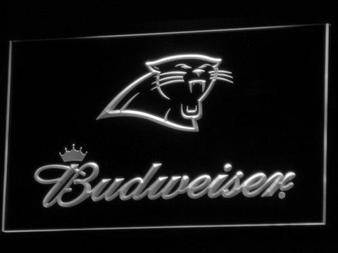FREE Carolina Panthers Budweiser LED Sign - White - TheLedHeroes